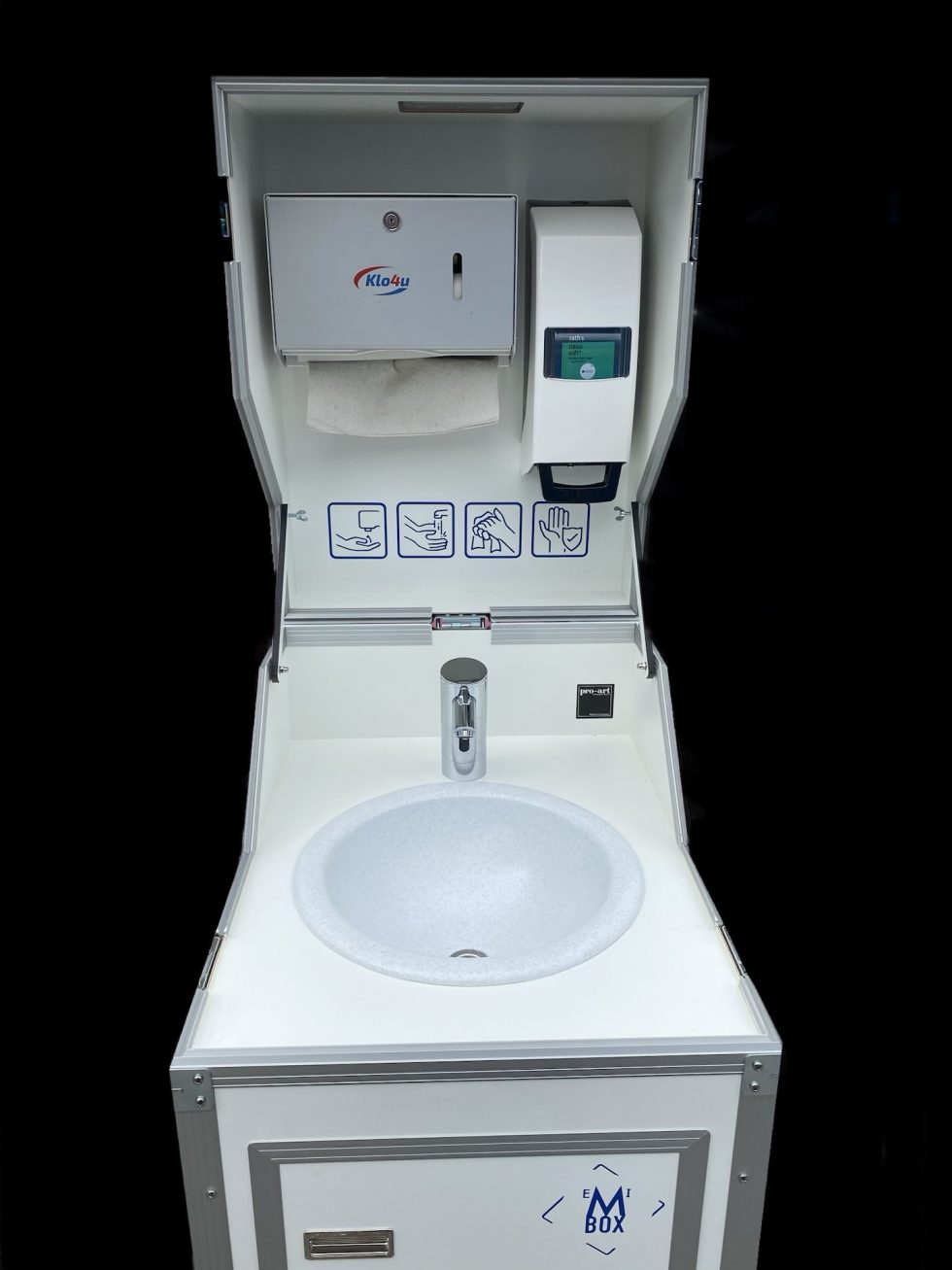 Klo4u.de Mobile Waschbecken Klo4u Mobiltoiletten für jeden Einsatz